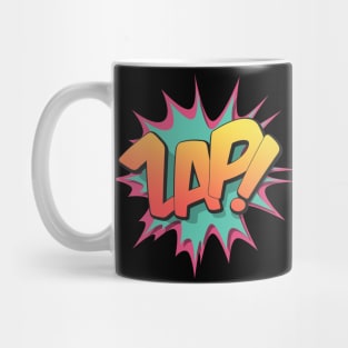 Zap! - Pop Art, Comic Book Style, Cartoon Text Burst. Mug